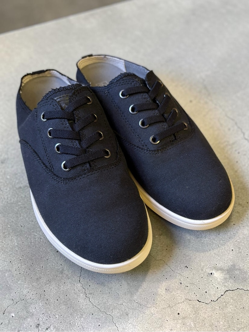 Spenco Santa Rosa Orthotic Canvas Sneaker Mule Clog Black